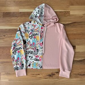 Shein Hoodie Split Sweatshirt Girls Medium US Size 6